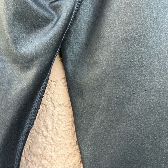 Athleta Inclination Moto tight Women’s Size Small Black‎ Metallic Pullon Style - Picture 7 of 17